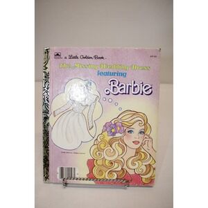 Golden Book The Missing Wedding Dress Featuring Barbie 1986 Childrens Story Book